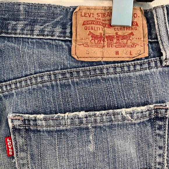 Vintage Y2K Levi’s 514 Blue Denim Distressed‎ Jeans - Picture 5 of 7